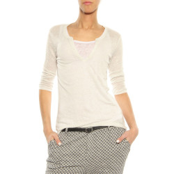 T-Shirt ”Double” Majestic Filatures light grey